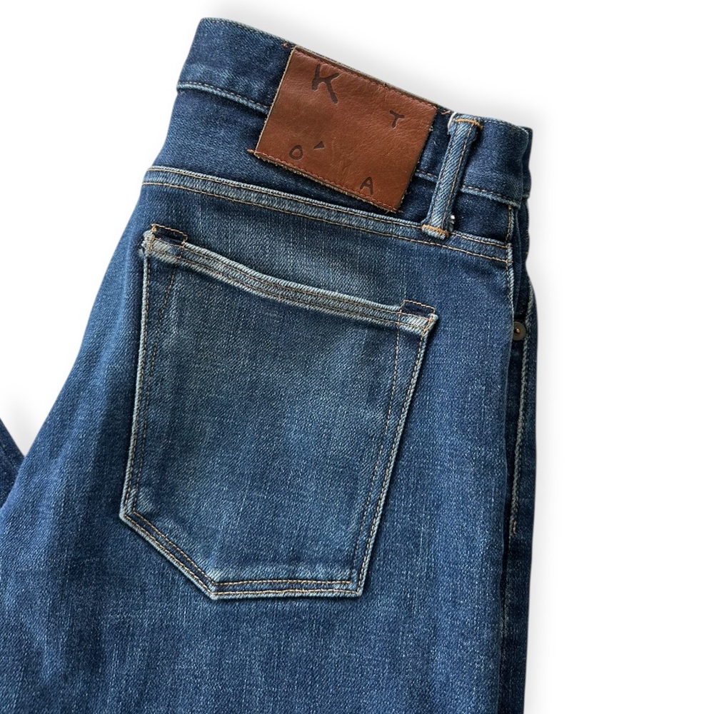 Men's Straight Jeans in Dark Blue - Picture 8 of 11